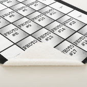 四角形の写真と文字のコラージュ シェルパブランケット (3/4)