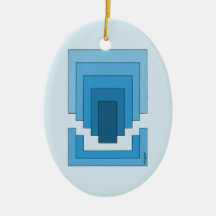 四角形の抽象芸術（青）