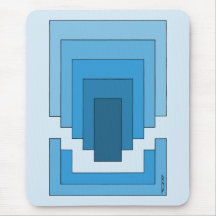 四角形の抽象芸術（青）