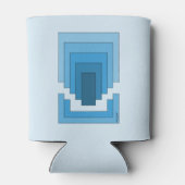 四角形の抽象芸術（青） 缶クーラー (裏面)