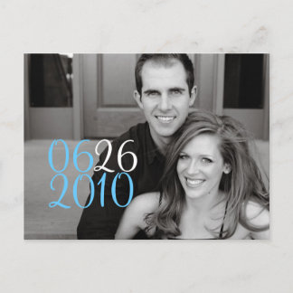 四角形の日付 案内ポストカード