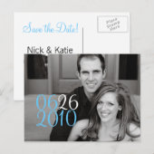 四角形の日付 案内ポストカード (正面/裏面)