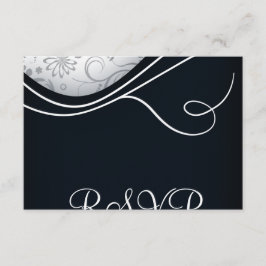 四角形の返信カード 出欠カード