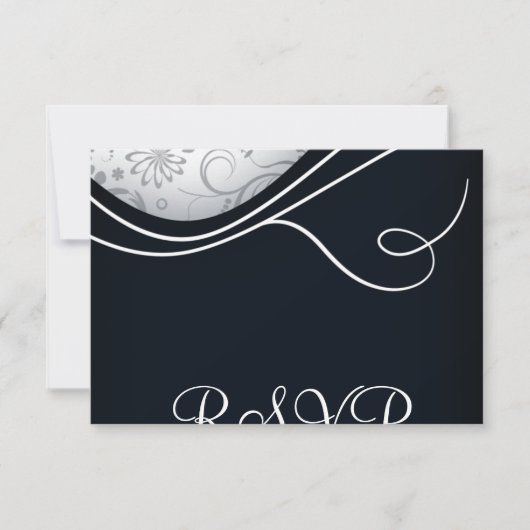 四角形の返信 出欠カード (正面)