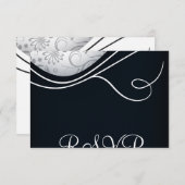 四角形の返信 出欠カード (正面/裏面)