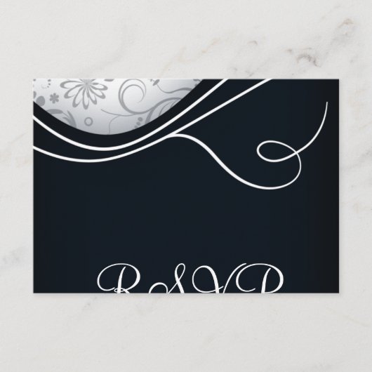 四角形の返信 出欠カード (正面)