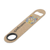 四角形の青と赤のツタの照明付き文字C スピード栓抜き (裏面アングル)