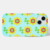 四角形の黄色い花 Case-Mate iPhoneケース (裏面 (横))