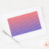 四角形ステッカー写真4 x 3 長方形シール (封筒)