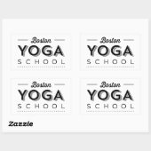 四角形ステッカー 長方形シール (シート)