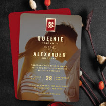 四角形ダブル幸せ中国の写真結婚の数