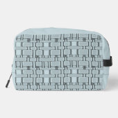 四角形パターンの淡い青 ドップキット (裏面)