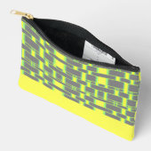 四角形パターングレー14 アクセサリーポーチ (見開き)