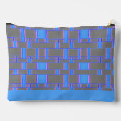 四角形パターングレー7 アクセサリーポーチ (裏面)