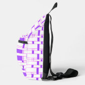 四角形パターン（白） 9 スリングバッグ (右)