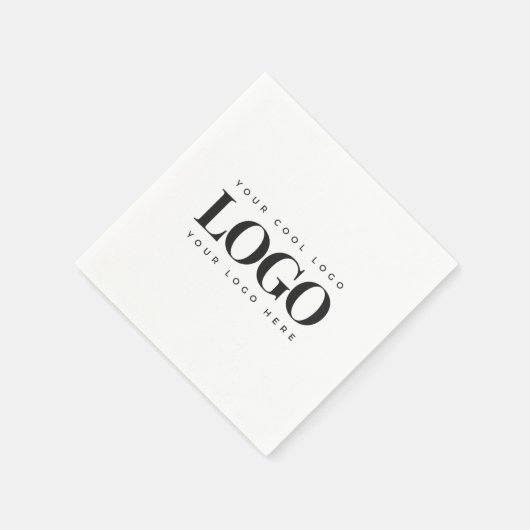 四角形ビジネスロゴ会社イベントミニマリスト スタンダードカクテルナプキン (角)