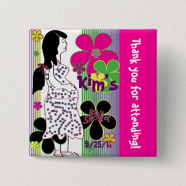 四角形ボタン 缶バッジ