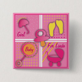 四角形ボタン 缶バッジ