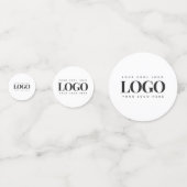 四角形ロゴカスタム会社パーティー コンフェッティ (裏面)