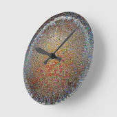 四角形円クロック ラウンド壁時計 (傾斜)