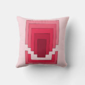 四角形抽象芸術（赤） クッション (裏面)