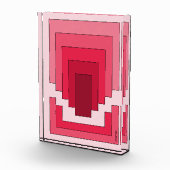 四角形抽象芸術（赤） フォトブロック (右)