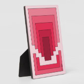 四角形抽象芸術（赤） フォトプラーク (側面)