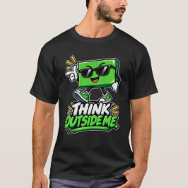 四角形 - 私の外側で考えて Tシャツ