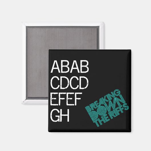 四角磁石 マグネット (正面/裏面)