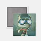 四角磁石 マグネット (正面/裏面)