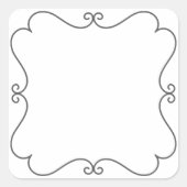 四角縁ど スクエアシール (正面)