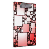 四角赤と白形踊りクリップボード クリップボード (右)