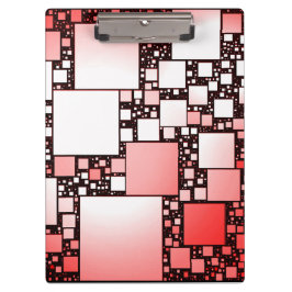 四角赤と白形踊りクリップボード クリップボード