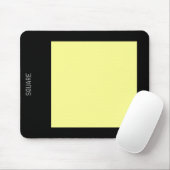 四角 – チョーク黄色と黒 マウスパッド (マウス)