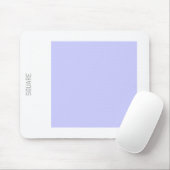 四角 – パウダーブルーとホワイト マウスパッド (マウス)