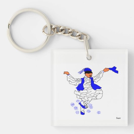 四角（両面）キーチェーンエブゾーン キーホルダー (正面)