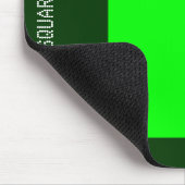 四角 – 緑と濃い緑 マウスパッド (コーナー)