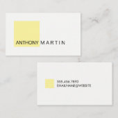 四角（黄） 名刺 (正面/裏面)