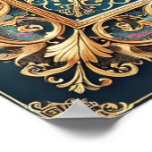 四角Fillagyフレームのカスタマイズ可能なバイブル詩 ポスター (角)