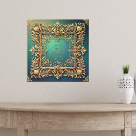 四角Fillagyフレームのカスタマイズ可能なバイブル詩 ポスター