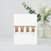 四賢猿 ポストカード (スタンド正面)