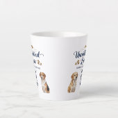 四足来の無条件愛 – 小 カフェラテマグ (正面)