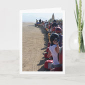 四輪バイクに乗る写真家 カード (正面)