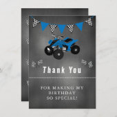 四輪バースデー感謝メッセージ サンキューカード (正面/裏面)