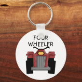 四輪車Tシャツとギフト キーホルダー (正面)