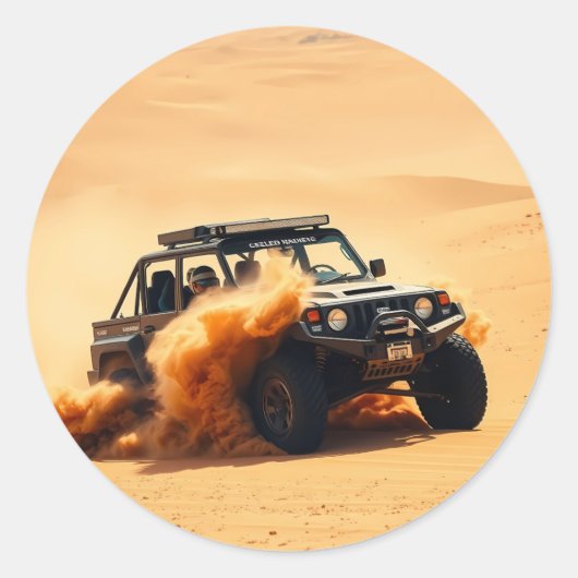 四輪駆動サンドレーシングカー ラウンドシール (正面)