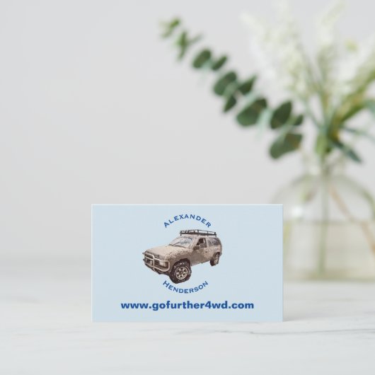 四輪駆動 名刺 (スタンド正面)