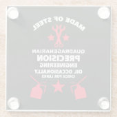 四辺形誕生日 ガラスコースター (裏面)