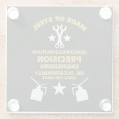 四辺形誕生日 ガラスコースター (裏面)