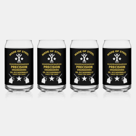 四辺形誕生日 ガラス缶 (正面)